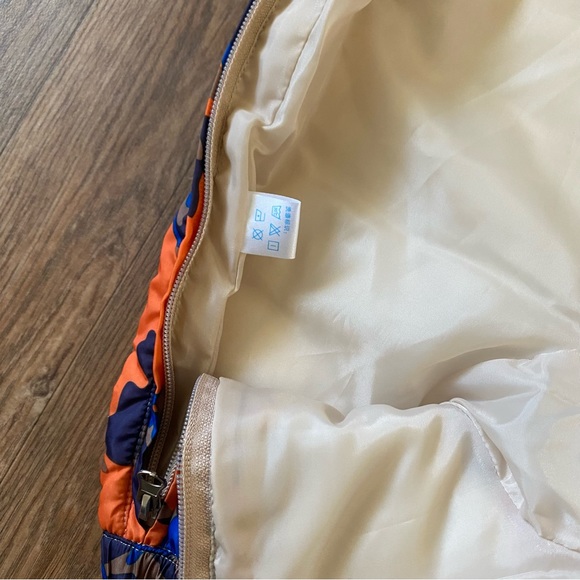 New Infant Snowsuit Coverall Blue Orange Camouflage 9 months NWOT - Picture 6 of 16